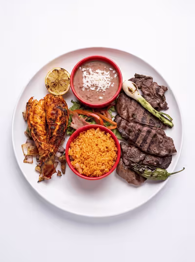 Picanha & Langosta dish at Azteca Woodlawn